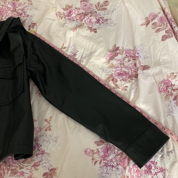 And Now This | Cropped Faux Leather Jacket - Picture 11 of 12